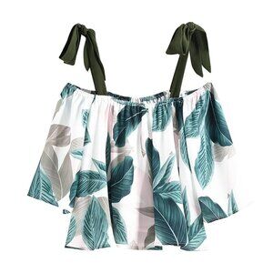 Floral Print Off Shoulder Tank